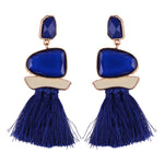 New Fringed Statement Tassel Earrings - Yamama