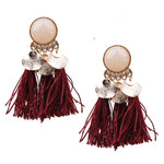 Bohemian Sequins Tassel Earrings - Yamama