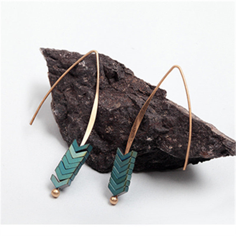 Natural Stone Simple Earings - Yamama