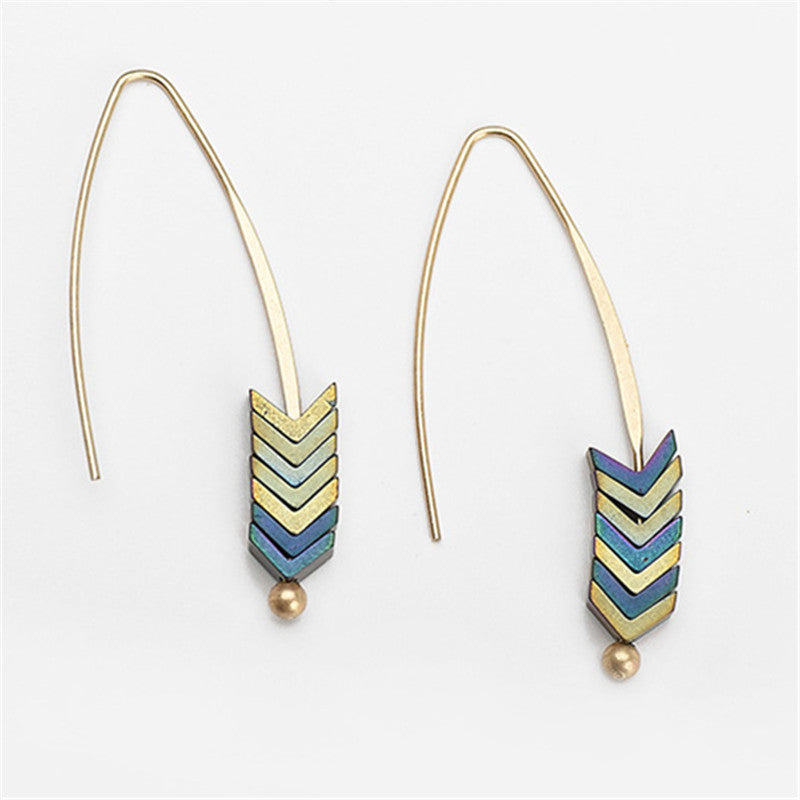 Natural Stone Simple Earings - Yamama