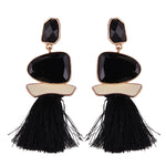 New Fringed Statement Tassel Earrings - Yamama