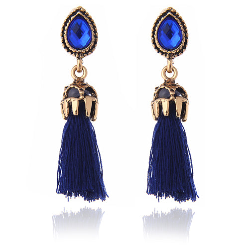 Long Tassel Earrings - Yamama