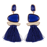 New Fringed Statement Tassel Earrings - Yamama