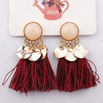 Bohemian Sequins Tassel Earrings - Yamama